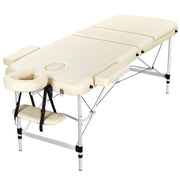 Adjustable 3 Fold Massage Bed Aluminum Alloy Massage Couch by Yaheetech