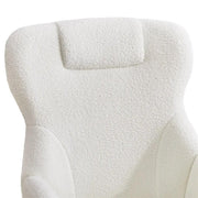 Boucle Upholstered Armchair Rocking Chair by Yaheetech