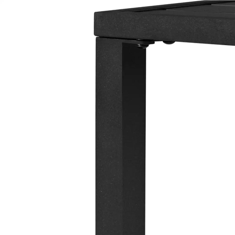 Outdoor Small Metal Square Side Table Garden Coffee End Table by Yaheetech