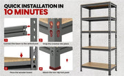 5-Tier Utility Shelves Adjustable Metal Shelving Units by Yaheetech