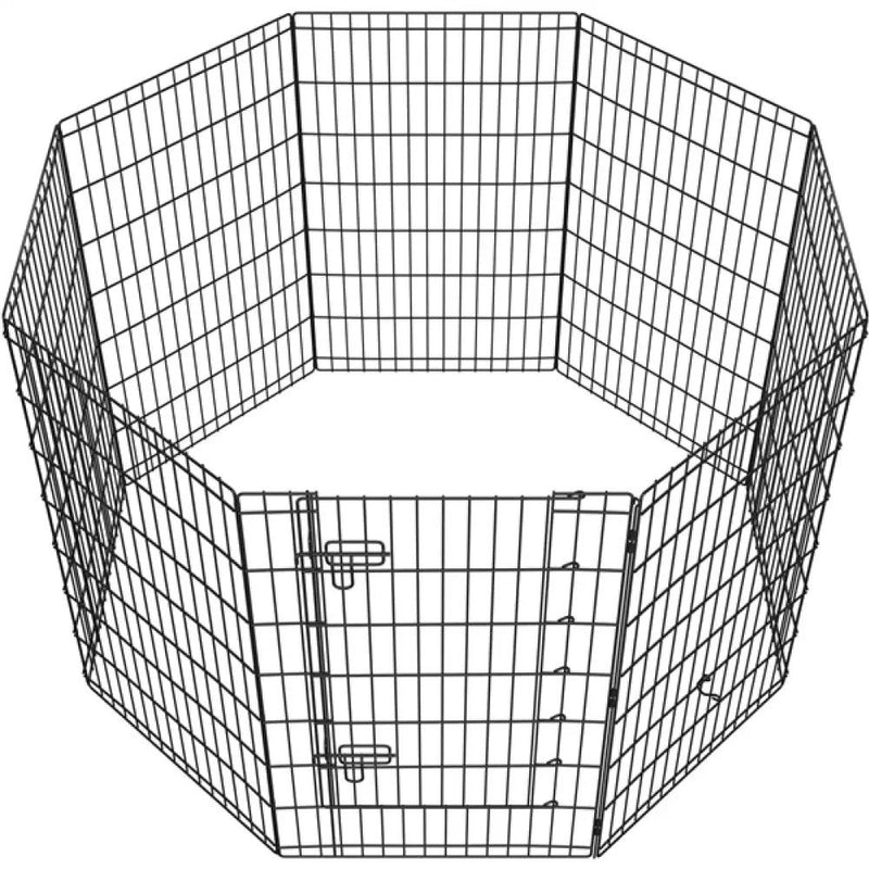 8 Panel Foldable Metal Dog Exercise Pen by Yaheetech