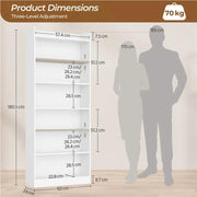 7-layer Open Shelf Bookshelf by Yaheetech