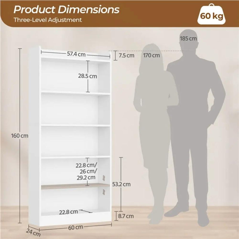 6-layer Open Shelf Bookcase Bookshelf by Yaheetech