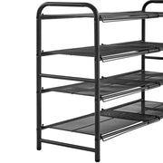 4-Tier Expandable Iron Shoe Rack by Yaheetech