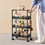 4-Tier Storage Trolley Kitchen Trolley by Yaheetech