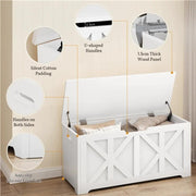 Wooden Storage Chest Storage Bench by Yaheetech