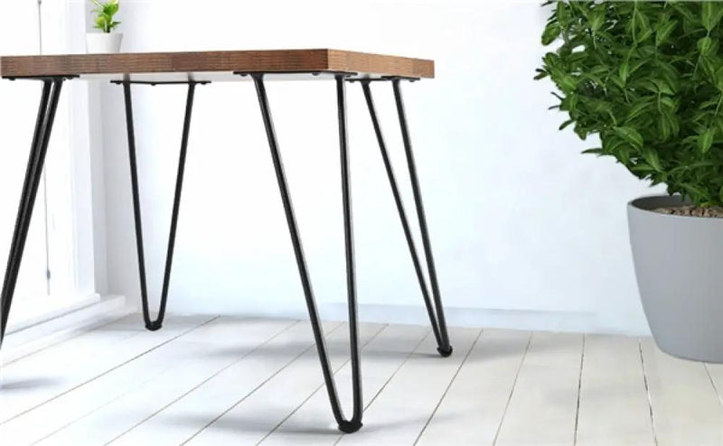 4PCS 16 Inch Solid Hairpin Coffee Table Legs 3-Rods by Yaheetech
