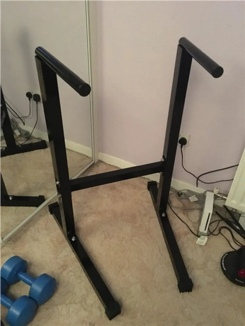 Dip Station Parallel Bar Bicep Triceps Shoulder Home Gym Exercise Machine by Yaheetech