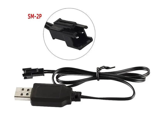 3.7V USB SM-2P Charging Cable for Car or Boat Black by dealonline.co.nz