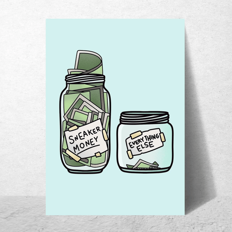 Sneaker Money by Blank Wall Print Shop