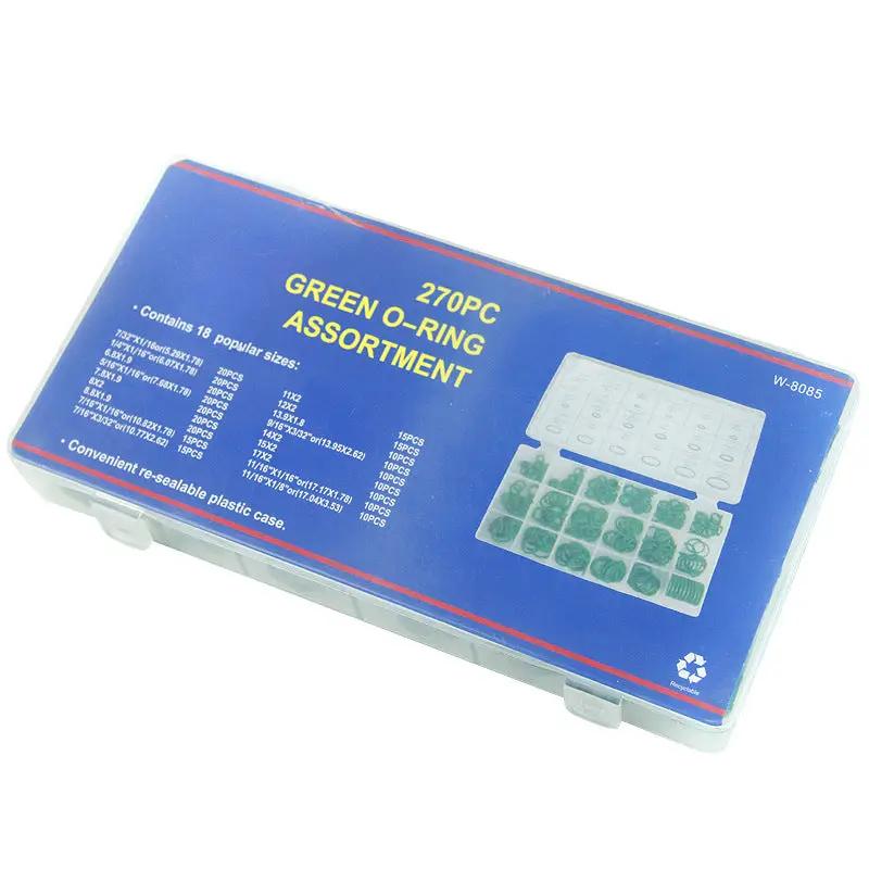 270pcs HNBR Green O Ring Assortment Imperial & Metric Rubber Washer Seal Kit by salelink.co.nz