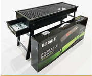 Folding Barbecue BBQ Charcoal Grill Black For Camping, Picnic, Outdoor, Travel by dealonline.co.nz