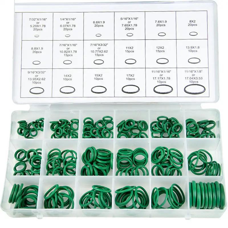 270pcs HNBR Green O Ring Assortment Imperial & Metric Rubber Washer Seal Kit by salelink.co.nz