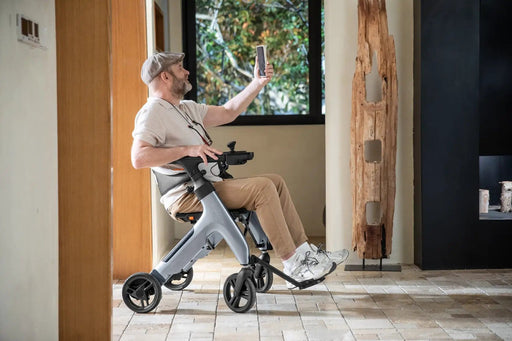 Kiwi eRide Kiwi eRide 4 in 1 Electric Rollator, Wheelchair, Walker with Seat, Foldable Transport Wheelchair Black 4 in 1 Electric Rollator, Wheelchair, Walker with Seat, Foldable Transport Wheelchair Black