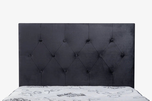 sue-e furniture Headboards Fenland Headboard Black Velvet King Single Size Fenland Headboard Black Velvet King Single Size