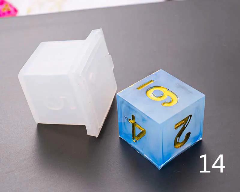 Dice Silicone Resin Casting Moulds Multiple Shapes Polyhedral Dice Moulds for Resin Lovers Table Games DIY Making by Resin Art NZ