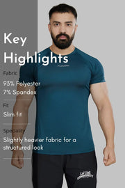 Dash T-shirt Orion Blue by Fuaark Nz