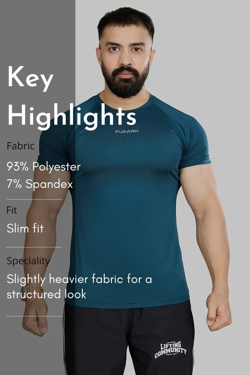 Dash T-shirt Orion Blue by Fuaark Nz