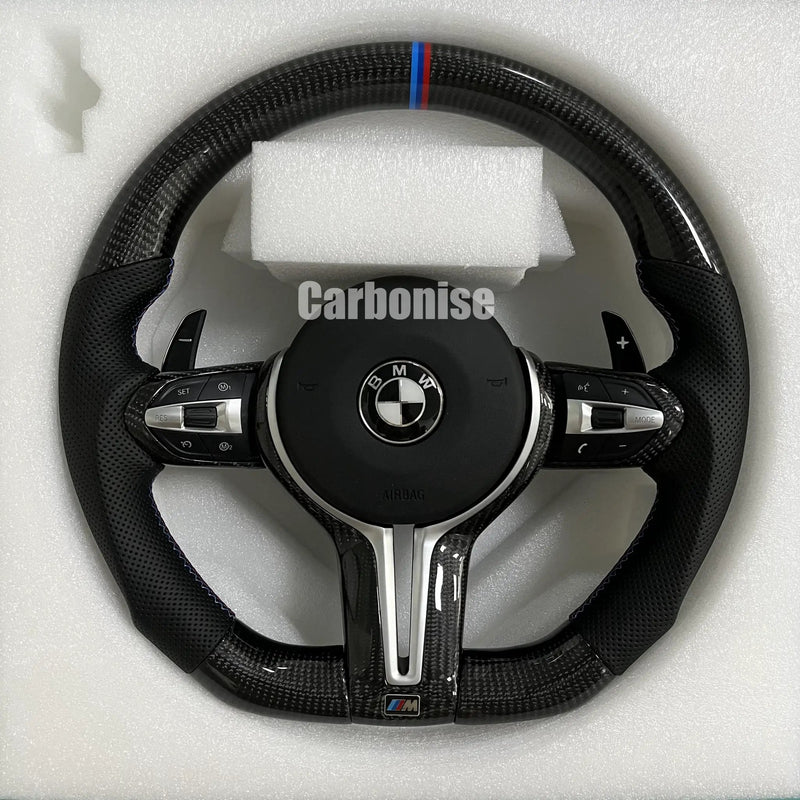 BMW Steering Wheel (Carbon Fiber+Perforated Leather) @15 by CARBONISE