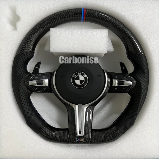 BMW Steering Wheel (Carbon Fiber+Perforated Leather) @15 by CARBONISE