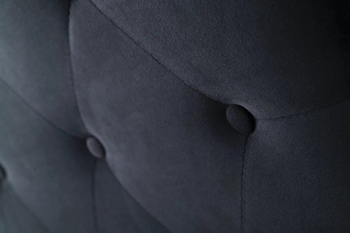 sue-e furniture Headboards Fenland Headboard Black Velvet Queen Size Fenland Headboard Black Velvet Queen Size