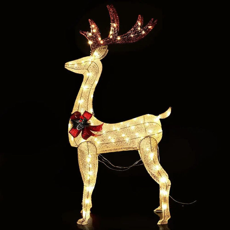 SportZone.co.nz Occasions > Christmas > Outdoor Decorations & Lights Jingle Jollys Christmas Lights 150cm Reindeer 100 LED Decorations Jingle Jollys Christmas Lights 150cm Reindeer 100 LED Decorations