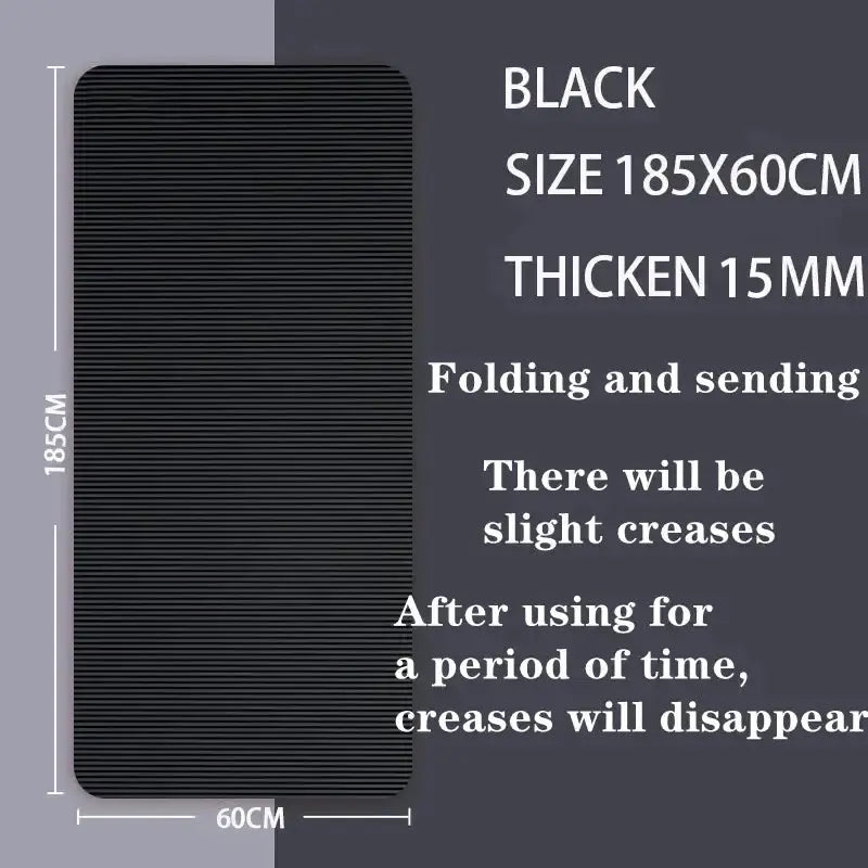 15mm Thick Yoga Mat – Anti-Slip Fitness & Pilates Mat (4 colours available) by Habicare