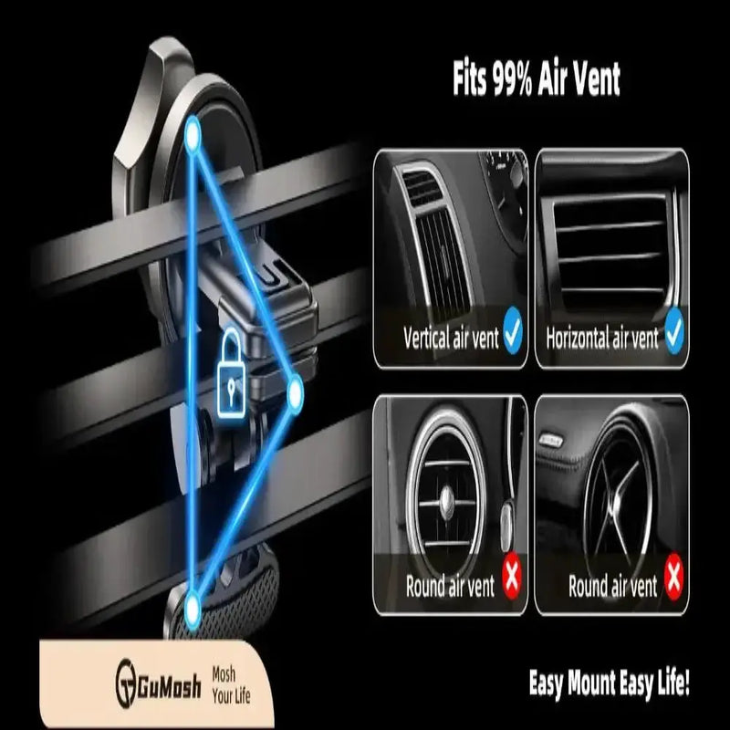 15W Wireless Car Charger Phone Holder by Habicare