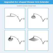 SportZone.co.nz Home & Garden > Bathroom Accessories > Shower Accessories 16“ Shower Arm with 10" Rainfall Showerhead 16“ Shower Arm with 10" Rainfall Showerhead