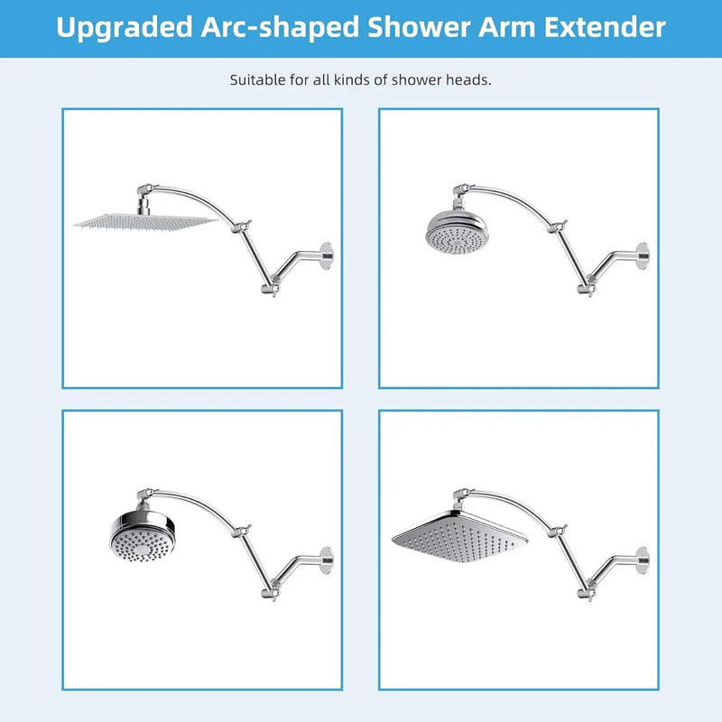 SportZone.co.nz Home & Garden > Bathroom Accessories > Shower Accessories 16“ Shower Arm with 10" Rainfall Showerhead 16“ Shower Arm with 10" Rainfall Showerhead