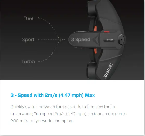 SUBLUE Navbow Sea Scooter Underwater - Red/Black by salelink.co.nz