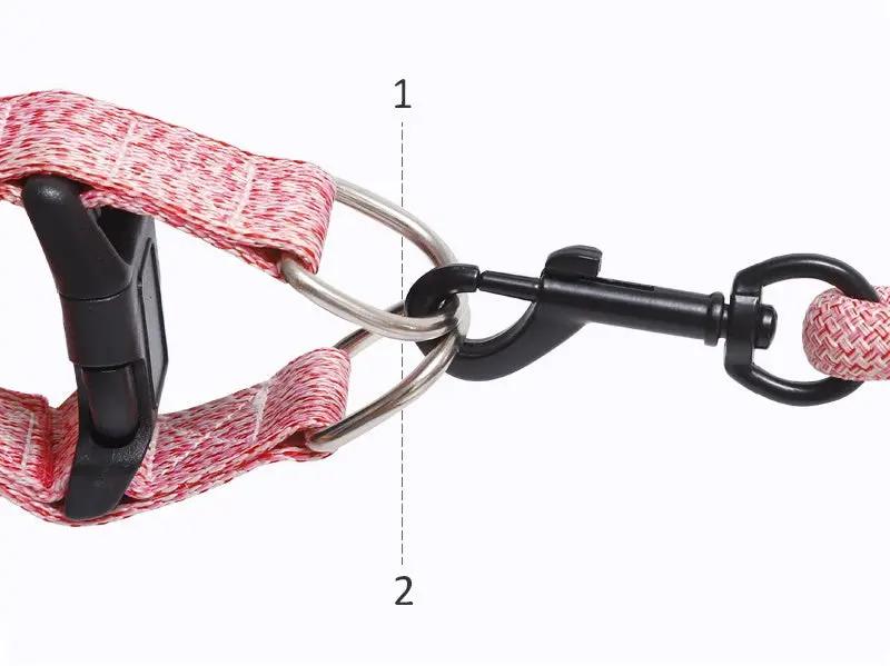 Dog Harness and leash Set Pet Harness Puppy Traction Rope by dealonline.co.nz