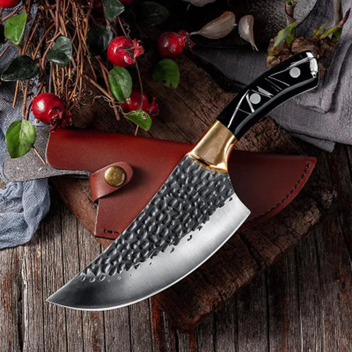 6 Inch Stainless Steel Manganese Steel Meat Cleaver Black by China Dropship