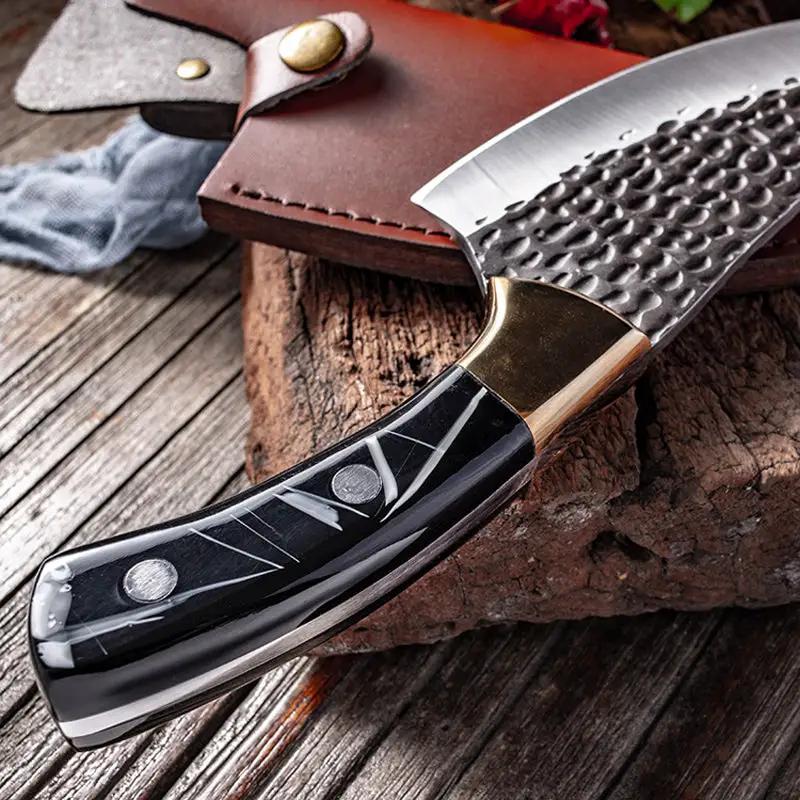 6 Inch Stainless Steel Manganese Steel Meat Cleaver Black by China Dropship