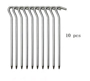 Camping Pegs – 10pcs Aluminium Alloy Tent Stakes HL2302 by ECOTREK