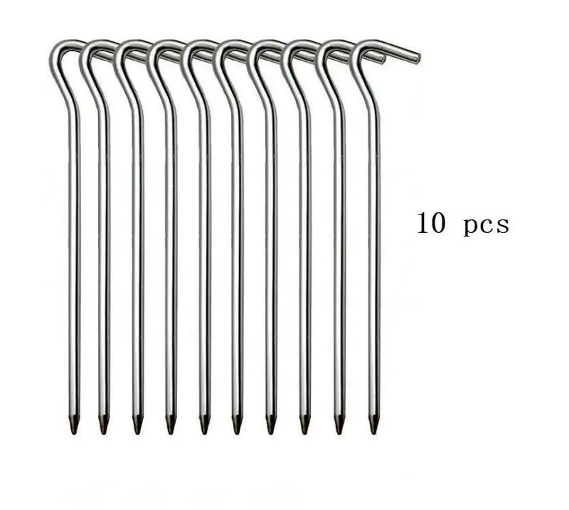 Camping Pegs – 10pcs Aluminium Alloy Tent Stakes HL2302 by ECOTREK