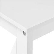 2-Tier X-Design Console Table Industrial Side Console Table End Table by Yaheetech
