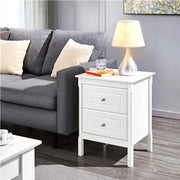 1 Pair End Tables Side Table Nightstand by Yaheetech