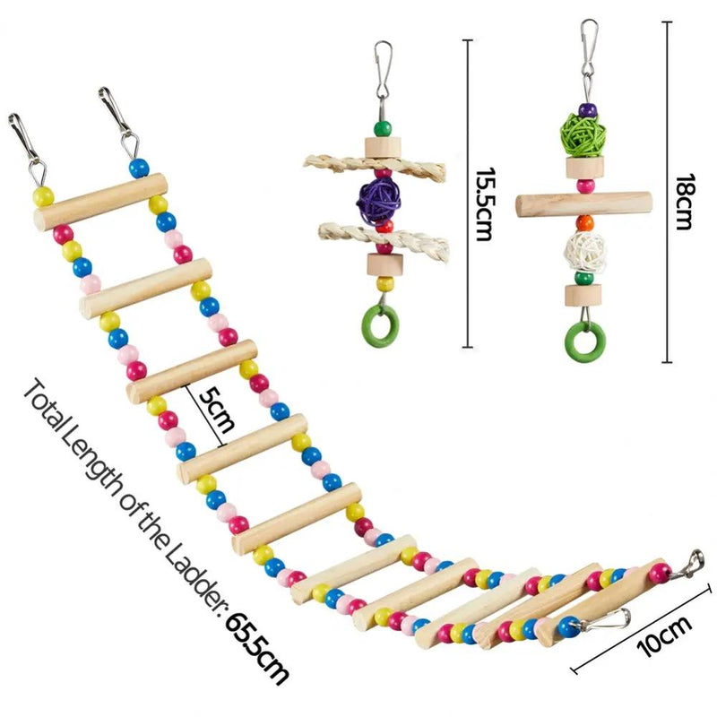 Rolling Metal Bird Cage with Detachable Stand Toys Included by Yaheetech