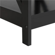 3 Tier Wood X Shape Bedside End Table Storage Cabinet Night Stand by Yaheetech