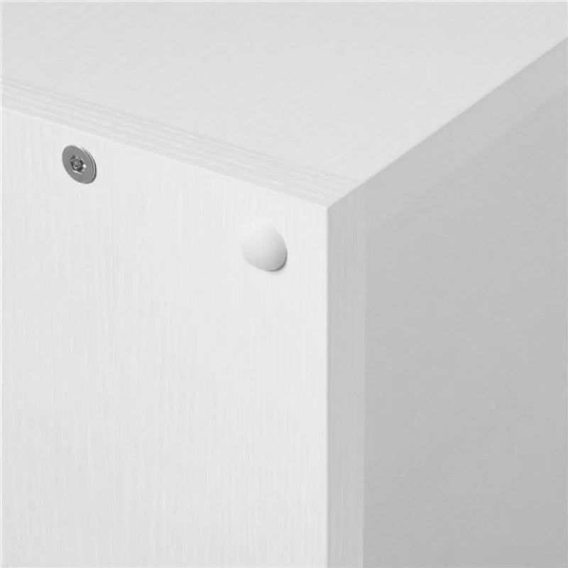 Side Table 3 Drawers End Table Chest Dresser Metal Handles Cabinet White by Yaheetech
