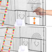 Metal Parrot Cage Bird cage w/Swing & Ladder by Yaheetech