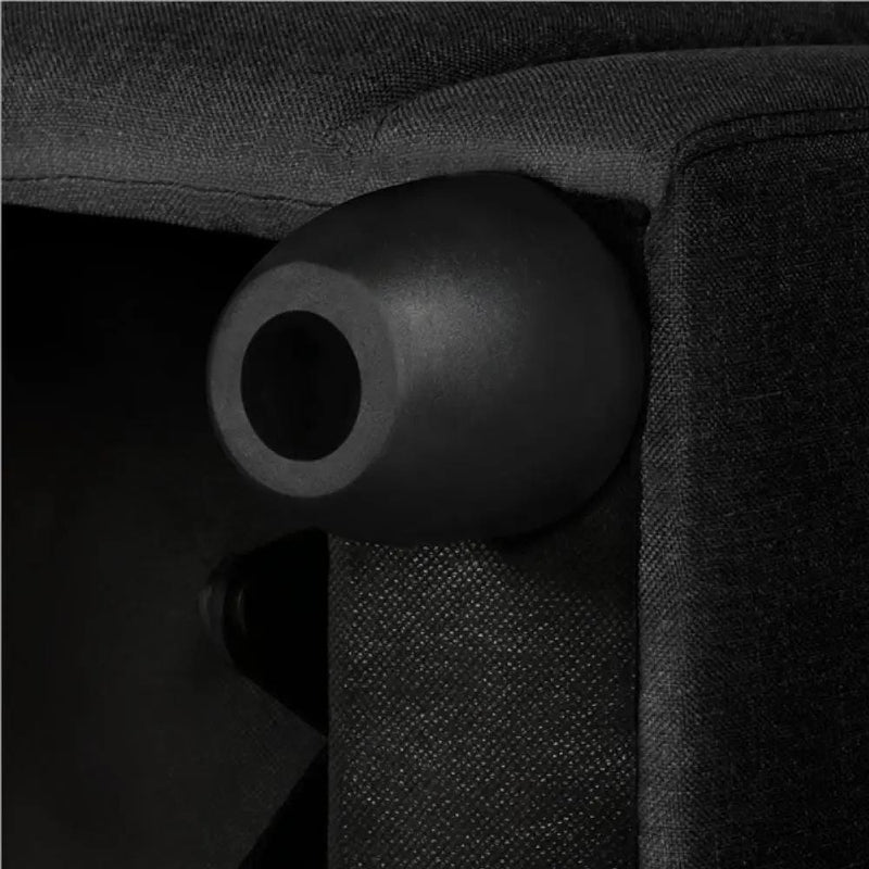 Yaheetech Black Fabric Recliner Chair – Plush Manual Reclining Armchair with Footrest Black Fabric Recliner Chair – Plush Manual Reclining Armchair with Footrest