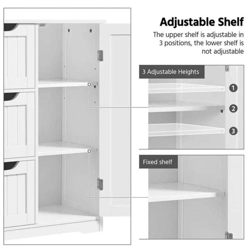 Free-Standing Floor Cabinet by Yaheetech