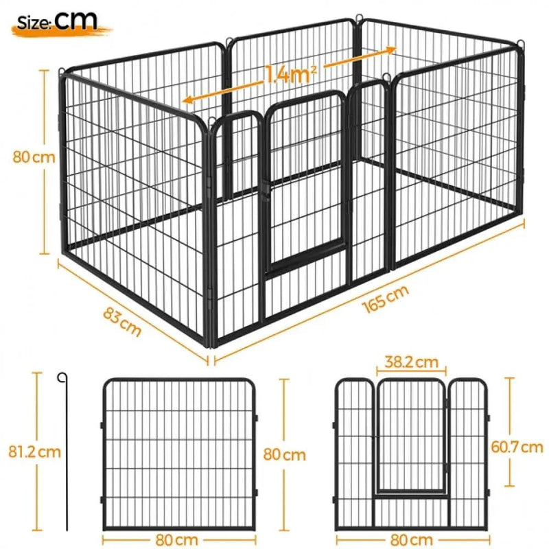 6pcs Dog Play Pen by Yaheetech
