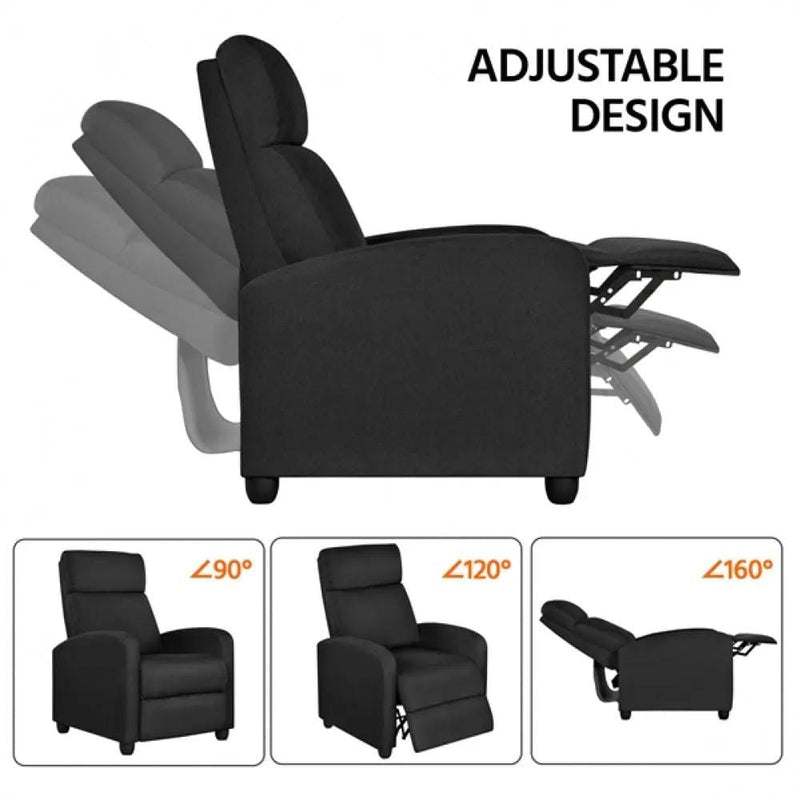 1 Pair Recliner Chairs by Yaheetech