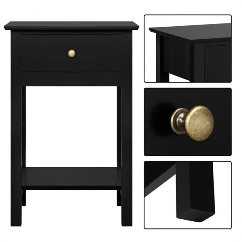 Bedside Table Nightstand Side Table End Table by Yaheetech