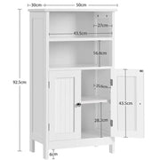 Free Standing Floor Cabinet Bathroom Storage Unit by Yaheetech