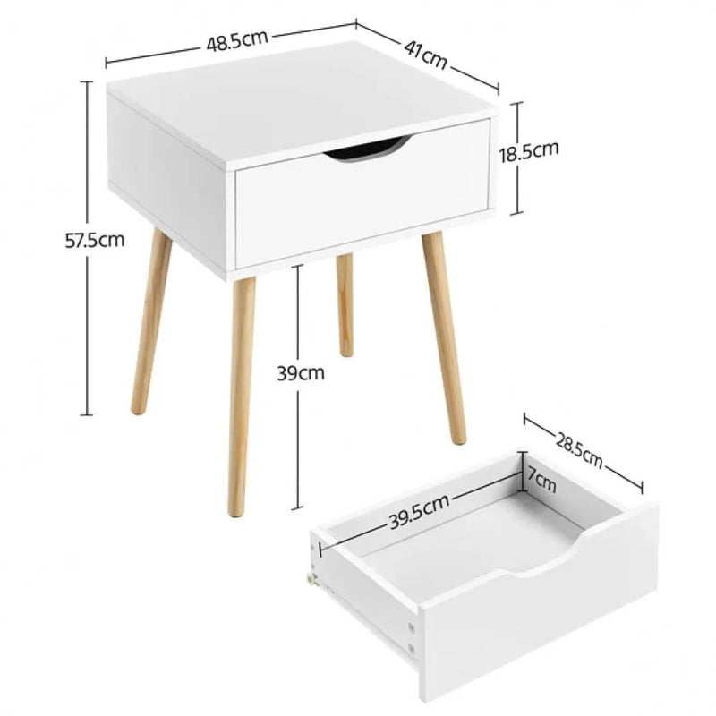 2pcs Brand New Side Table Nightstand Coffee Table by Yaheetech