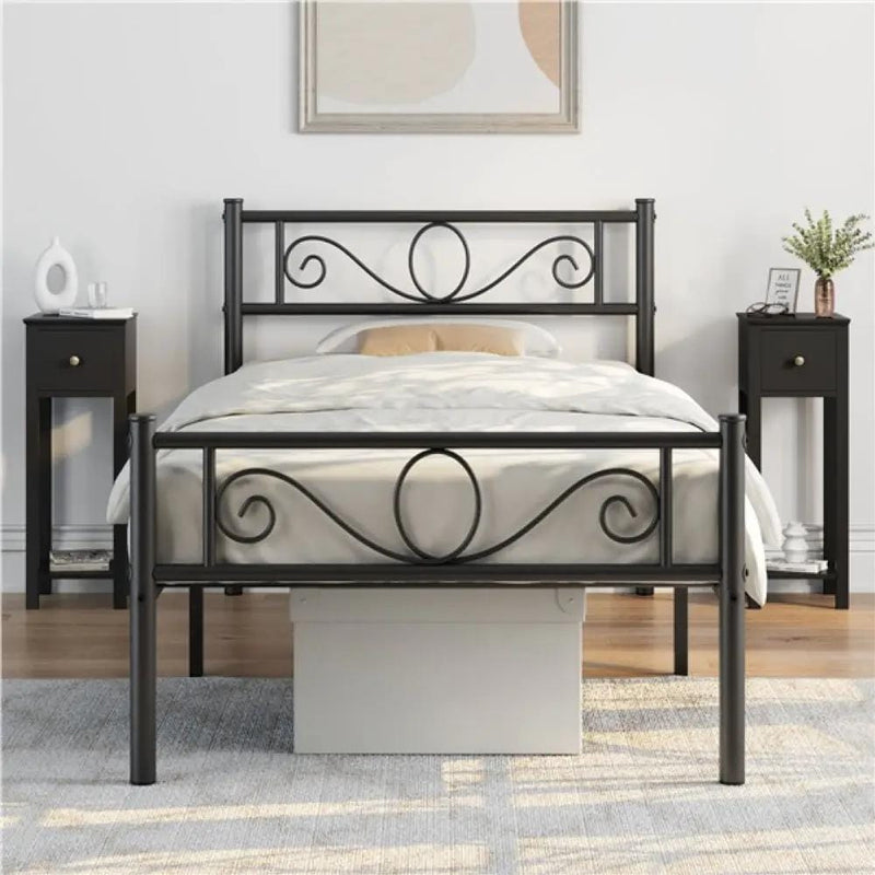 Slim Bedside Tables Set of 2 End Tables With Storage Drawers by Yaheetech